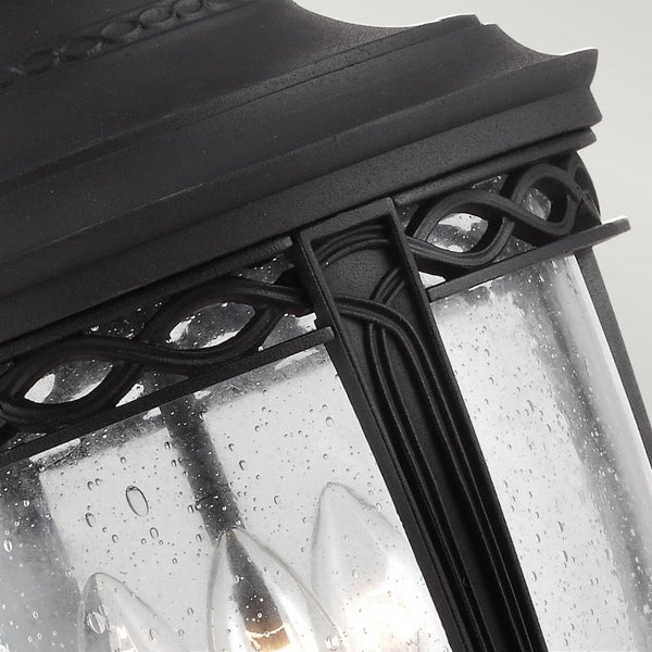 English Bridle 3 Light Large Chain Lantern in Black