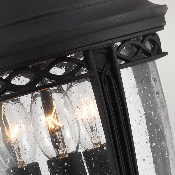 English Bridle 3 Light Medium Chain Lantern in Black