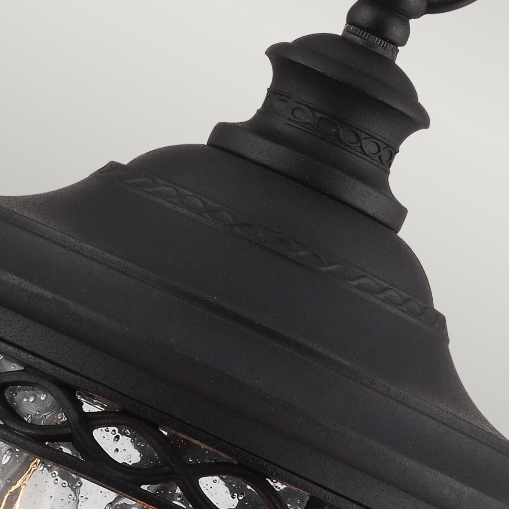 English Bridle 3 Light Medium Chain Lantern in Black