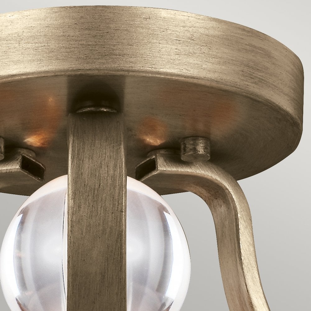 Evington 2 Light Semi-Flush in Sunset Gold