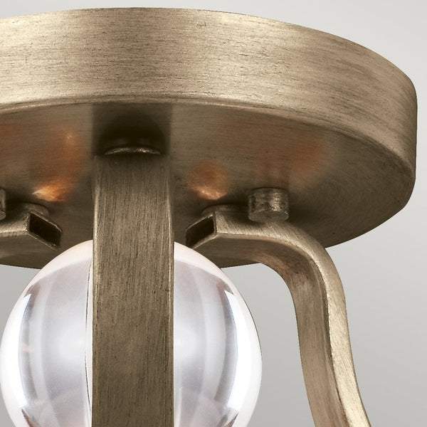 Evington 2 Light Semi-Flush in Sunset Gold