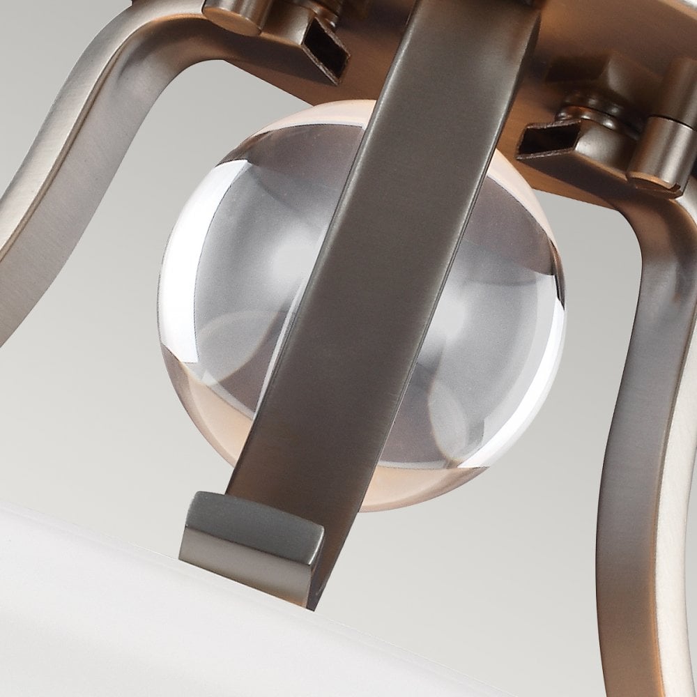 Evington 2 Light Semi-Flush in Satin Nickel