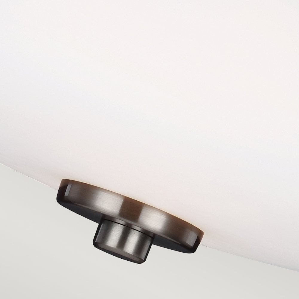 Evington 2 Light Semi-Flush in Satin Nickel