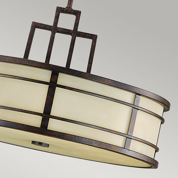 Fusion Pendant Light in Grecian Bronze