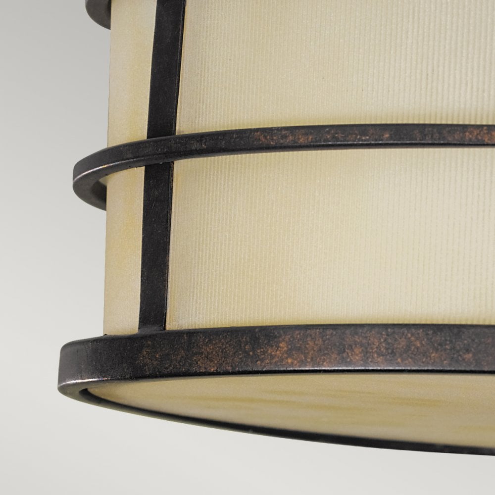 Fusion Three Light Semi-Flush in Grecian Bronze