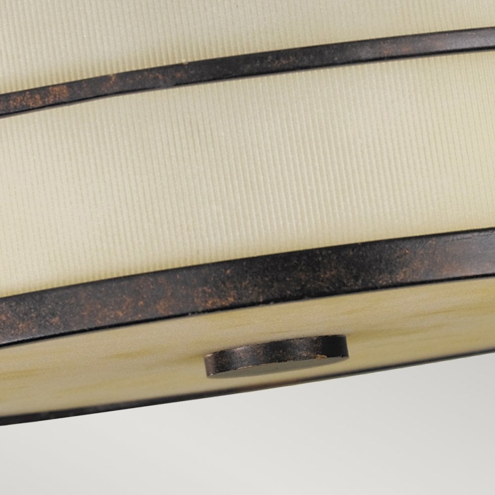 Fusion Three Light Semi-Flush in Grecian Bronze