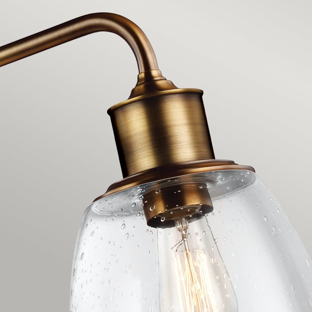 Hobson Three Light Island Chandelier in Aged Brass