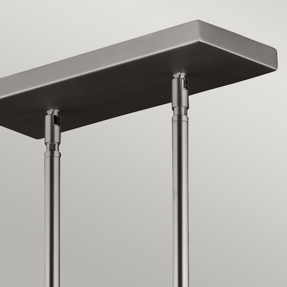 Hobson Three Light Island Chandelier in Satin Nickel