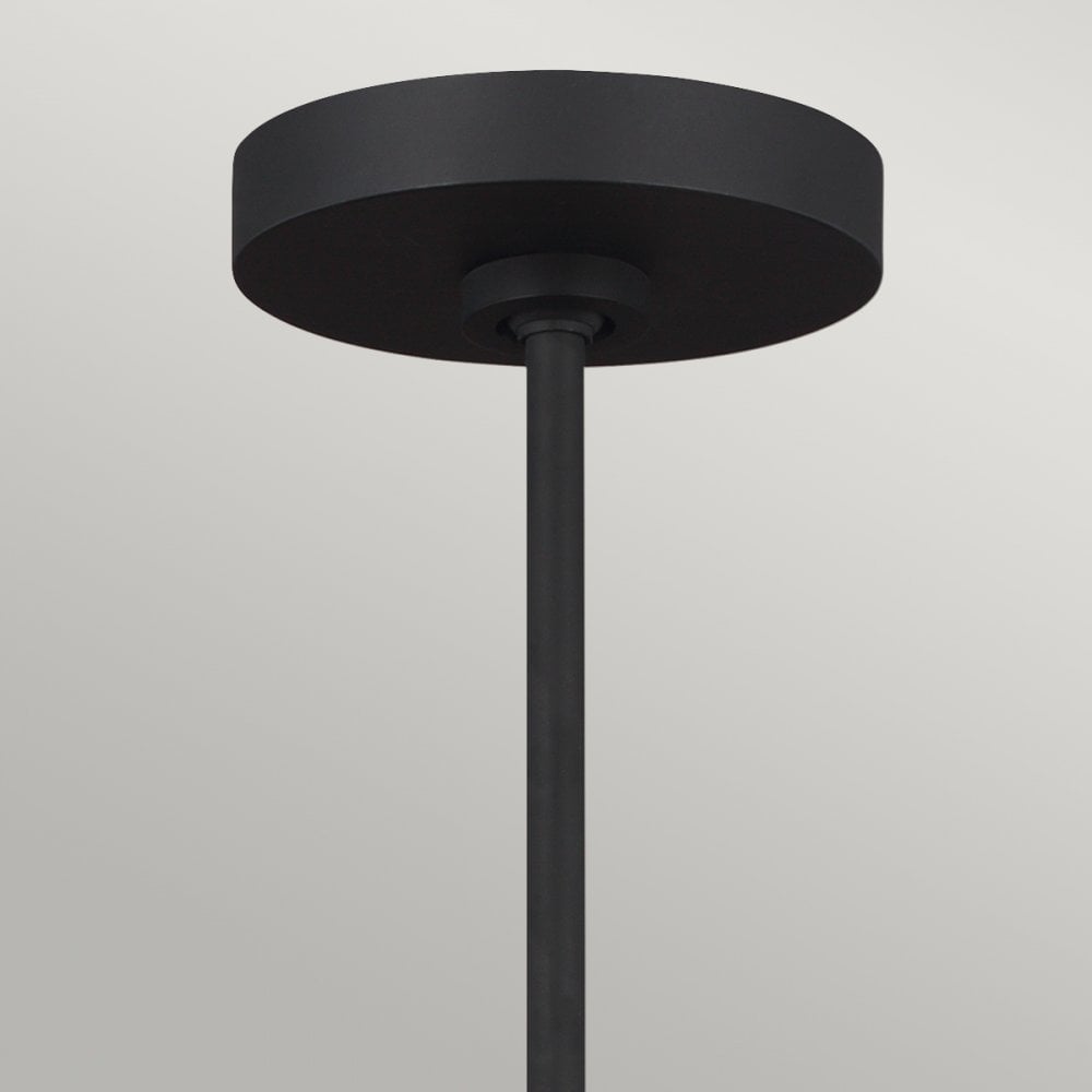 Jax Ten Light Chandelier in Midnight Black & Burnished Brass