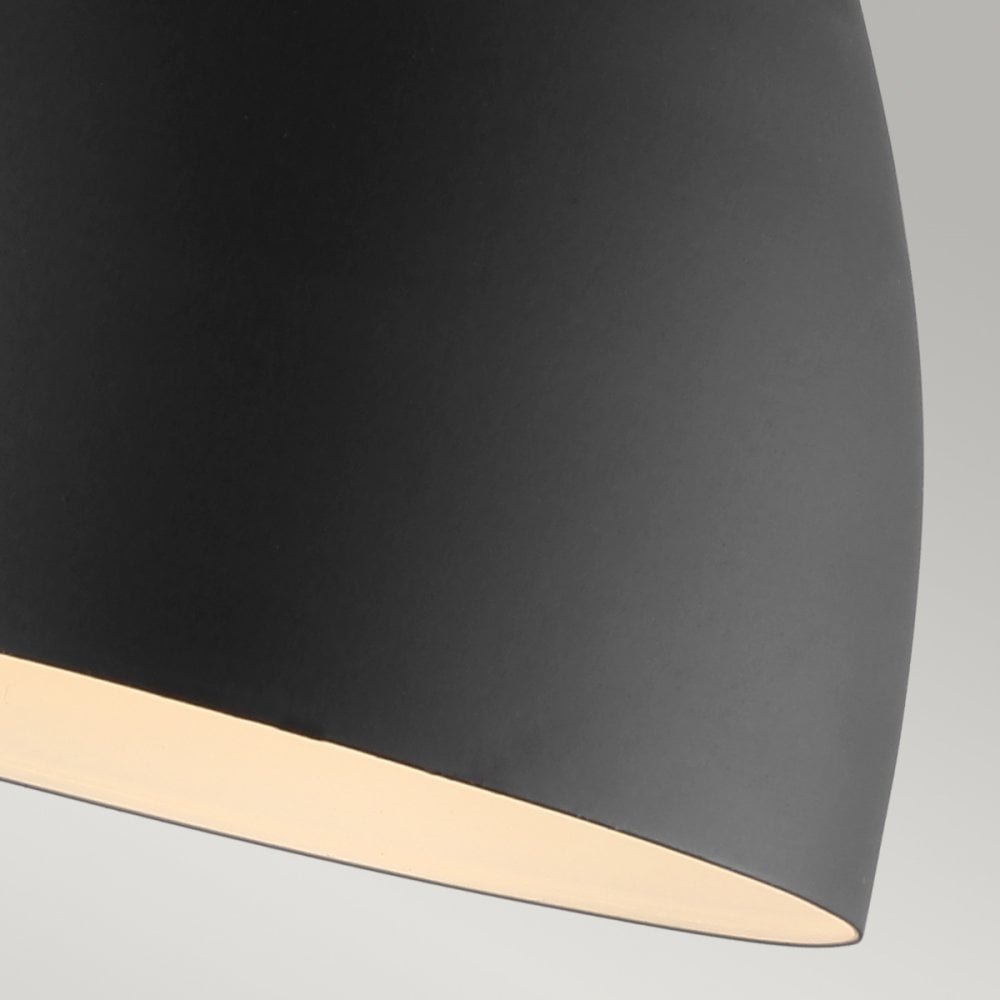 Joan Single Wall Light in Midnight Black & Burnished Brass