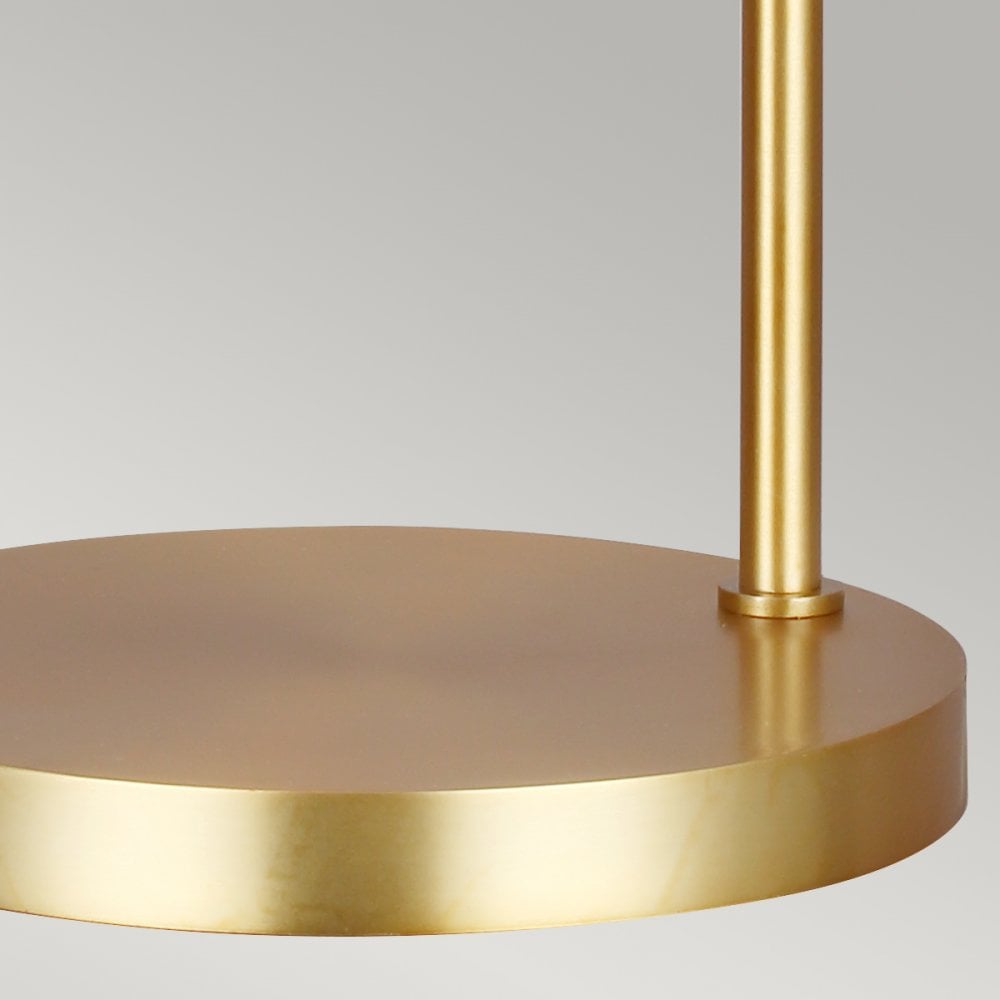 Joan Table Lamp in Matt White & Burnished Brass