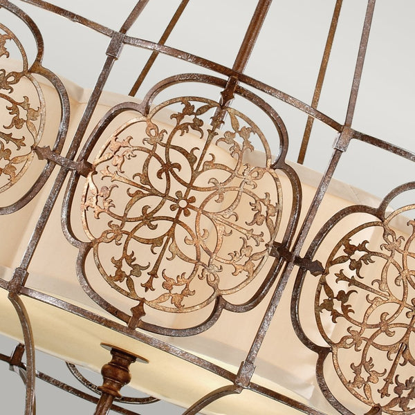 Marcella Chandelier in British Bronze & Oxidised Bronze