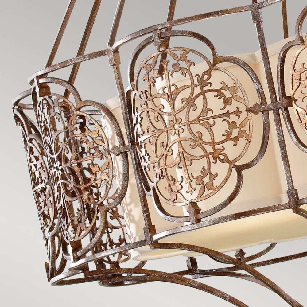 Marcella Chandelier in British Bronze & Oxidised Bronze