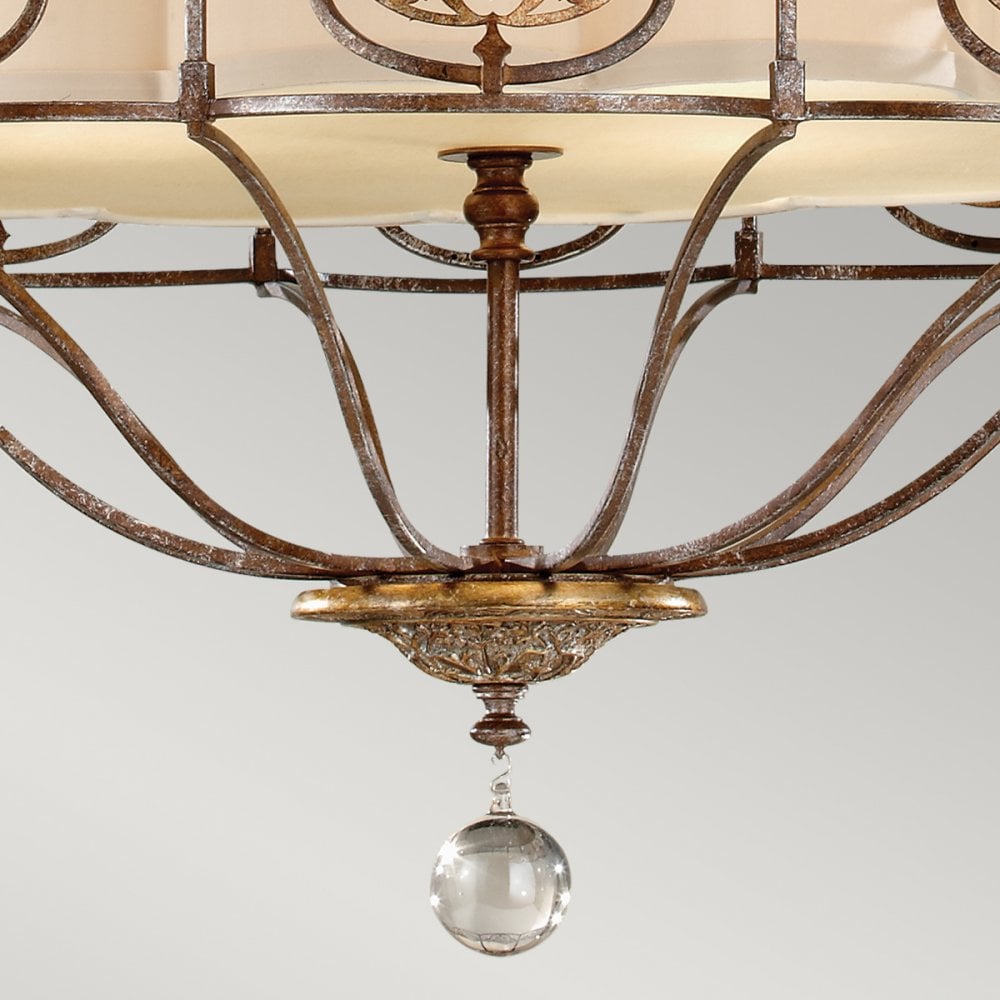 Marcella Chandelier in British Bronze & Oxidised Bronze