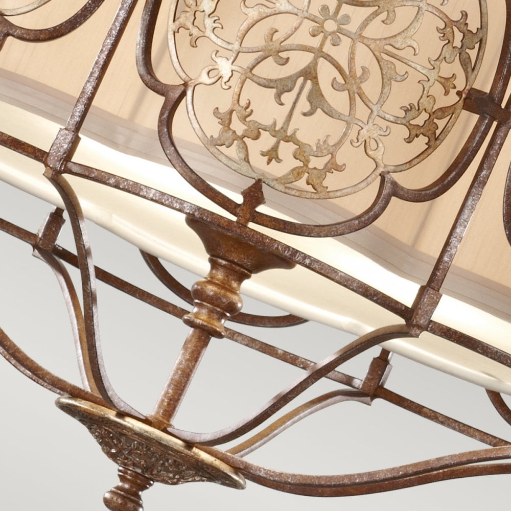 Marcella Pendant Light in British Bronze & Oxidised Bronze