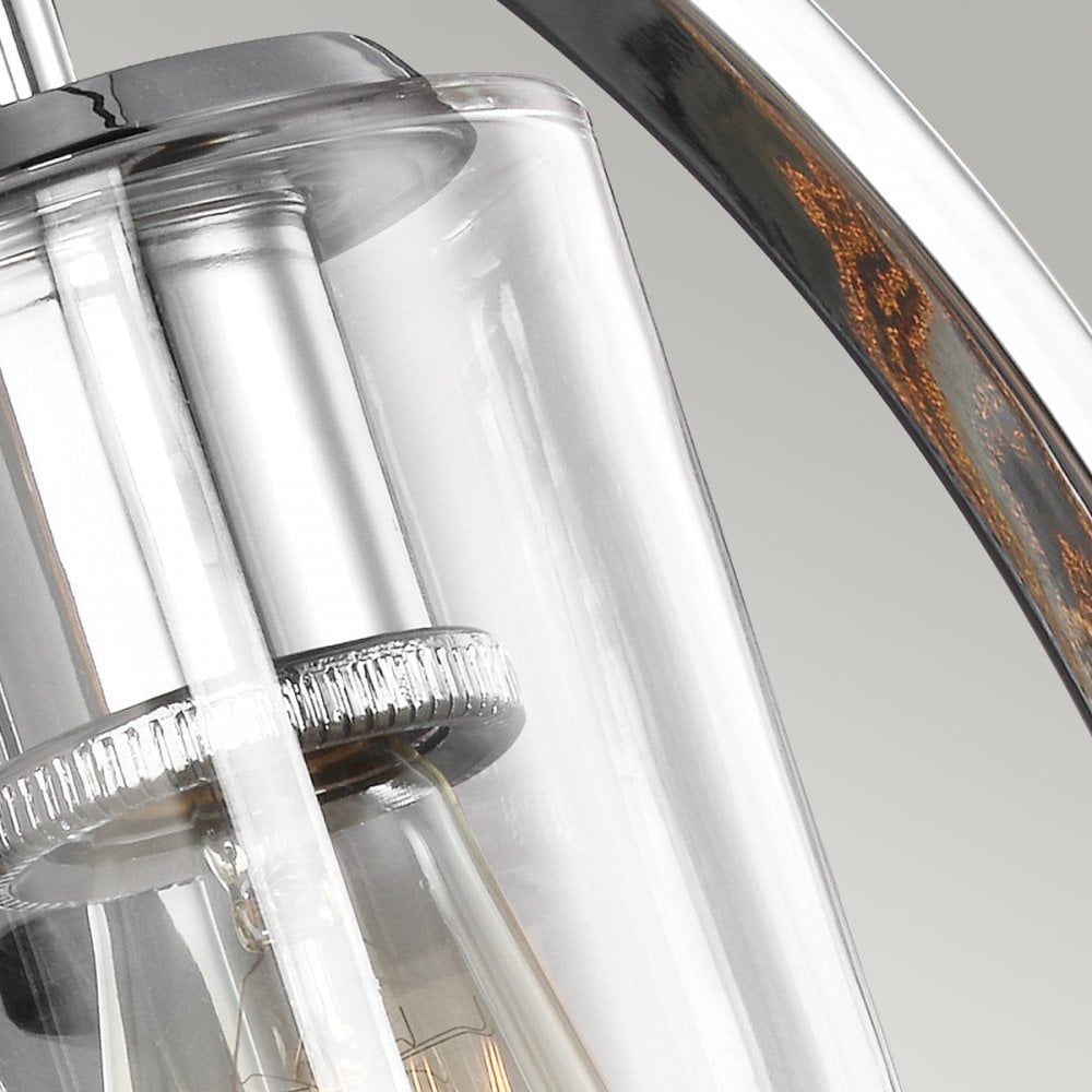 Marlena Geometric Wall Light in Chrome