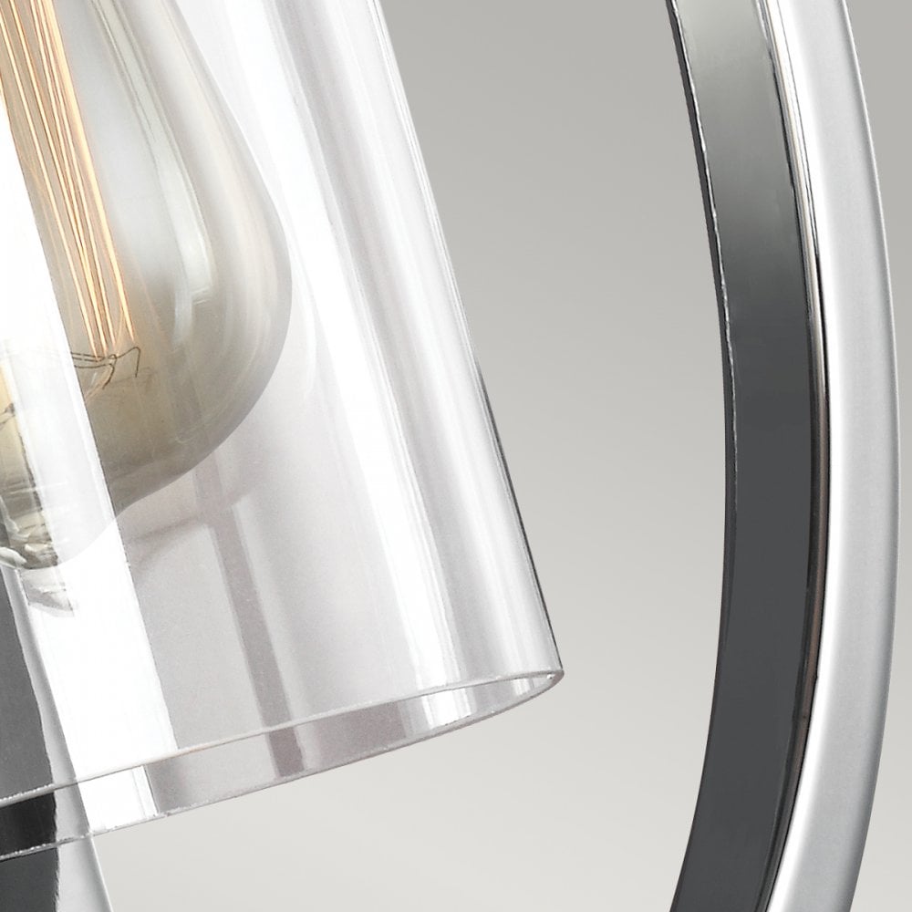 Marlena Geometric Wall Light in Chrome