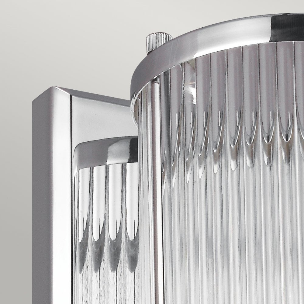 Paulson IP44 Single Wall Light in Polished Chrome