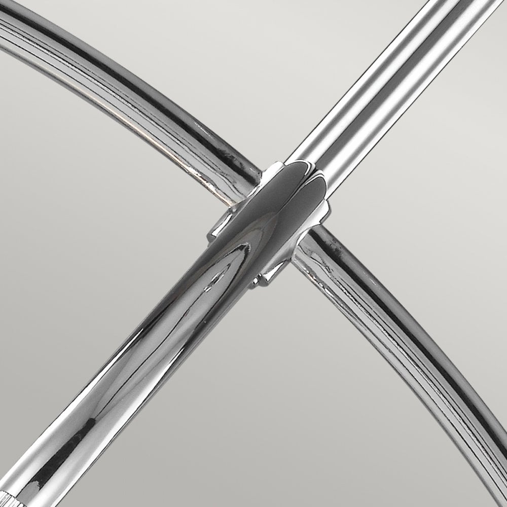 Paulson Six Light IP44 Pendant in Polished Chrome