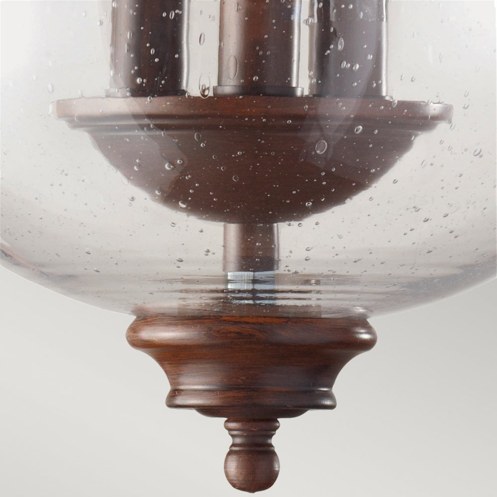 Pickering Lane Three Light Semi-Flush or Pendant in Heritage Bronze