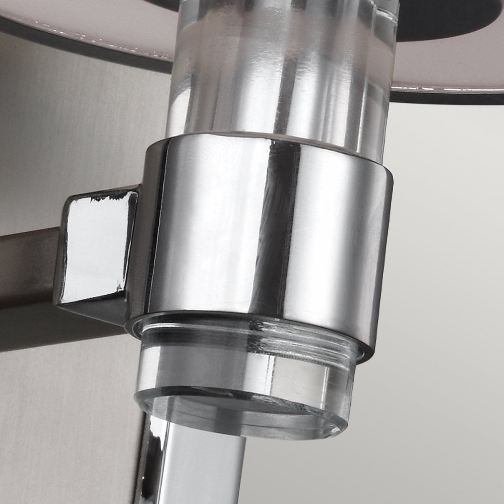 Prospect Park Wall Light in Satin Nickel & Chrome