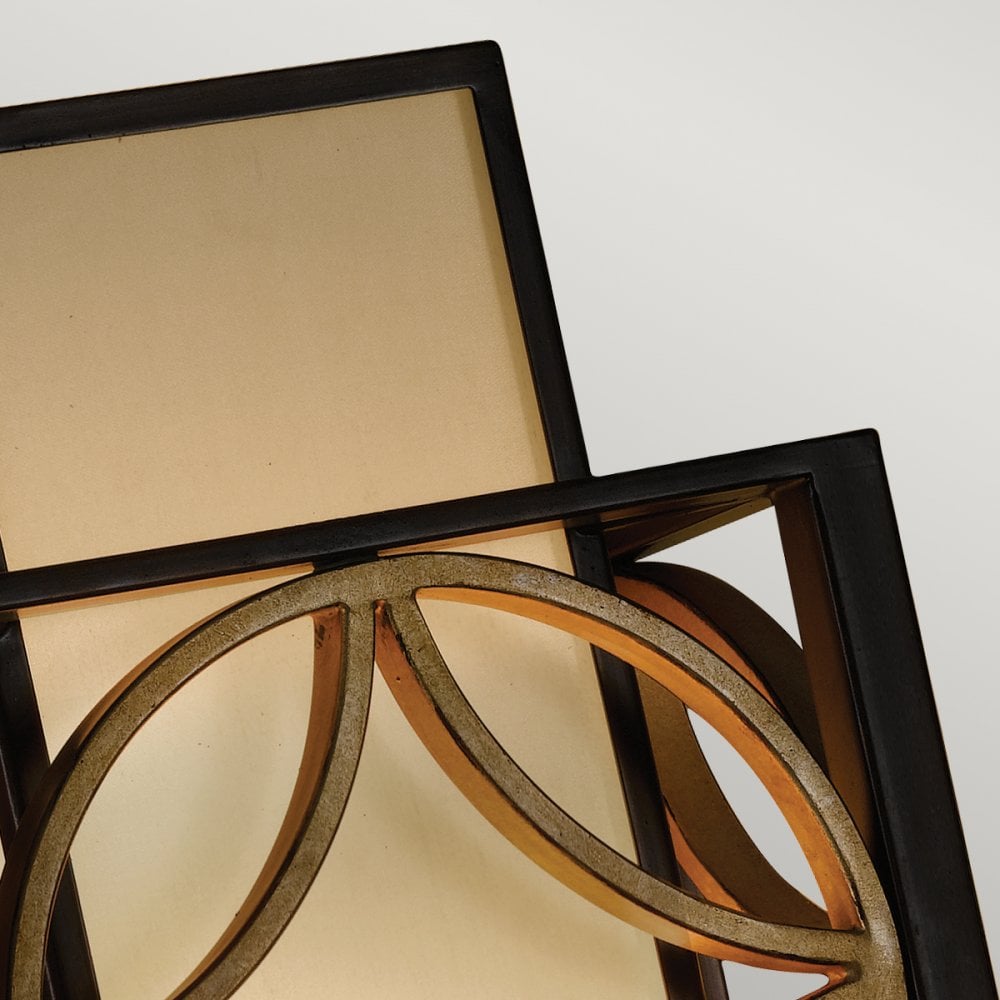 Remy Single Wall Light in Bronze and Gold