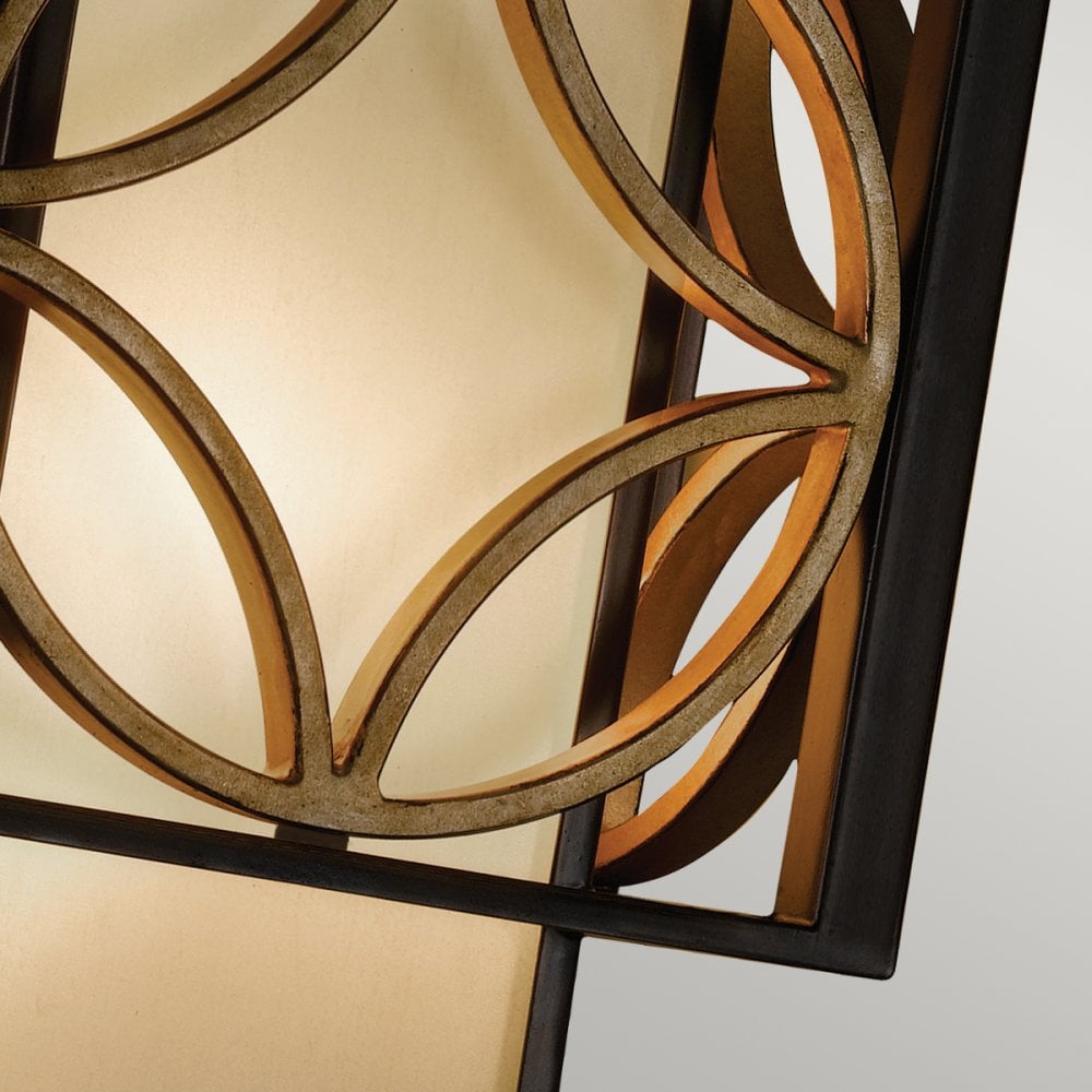 Remy Single Wall Light in Bronze and Gold