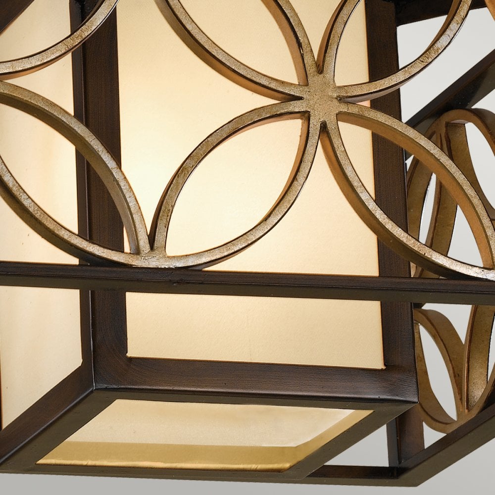 Remy Flush Mount Light in Bronze and Gold