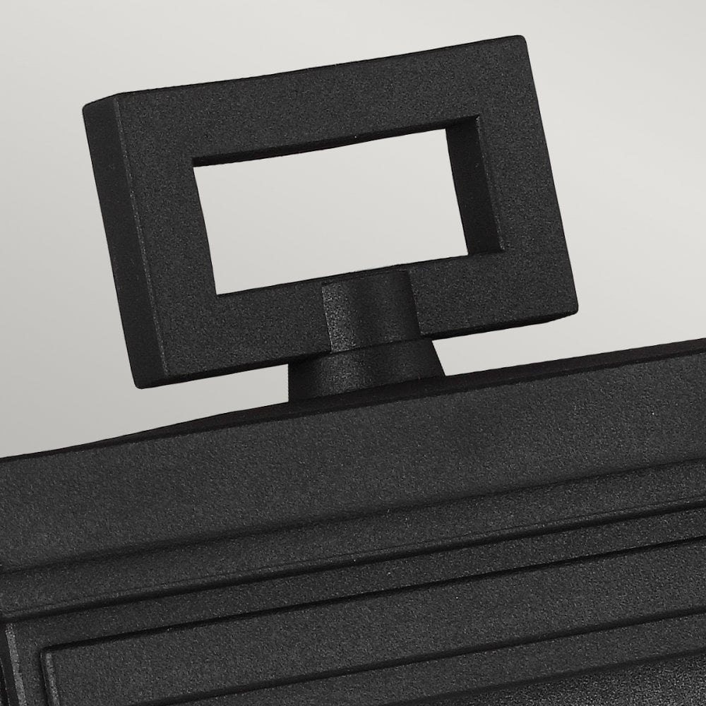 Roscoe Medium Coastal Outdoor Wall Lantern in Textured Black