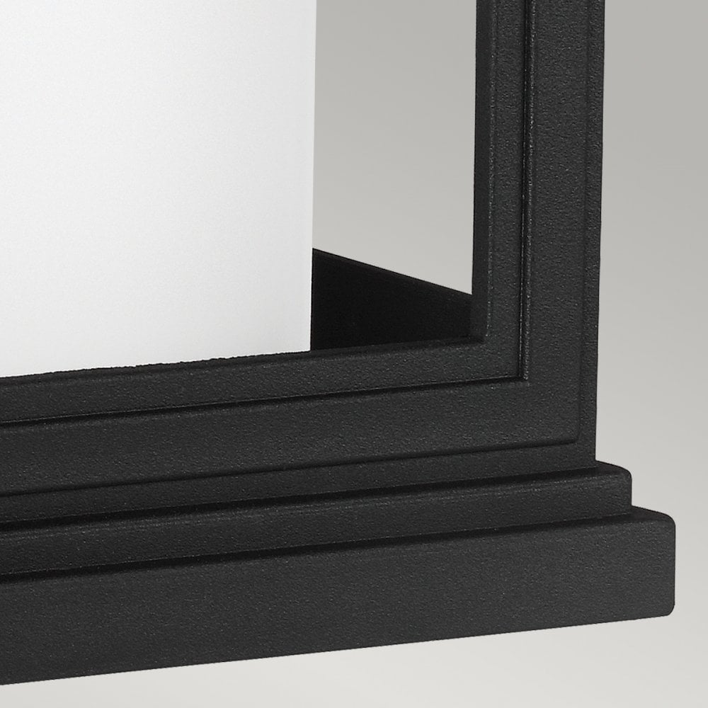 Roscoe Medium Coastal Outdoor Wall Lantern in Textured Black