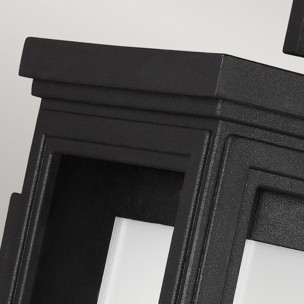 Roscoe Small Coastal Outdoor Wall Lantern in Textured Black