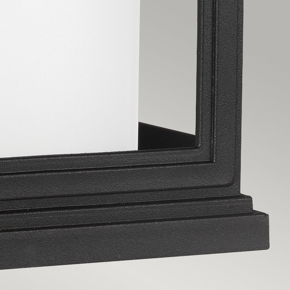 Roscoe Small Coastal Outdoor Wall Lantern in Textured Black