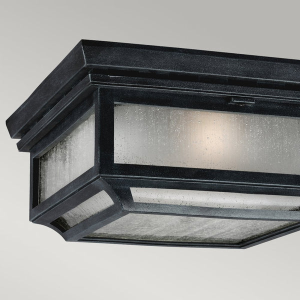 Shepherd Coastal 2 Light Ceiling Light in Dark Weathered Zinc