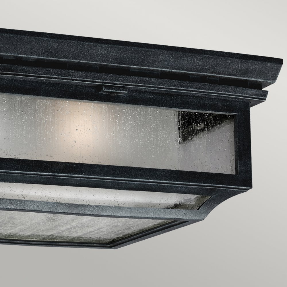 Shepherd Coastal 2 Light Ceiling Light in Dark Weathered Zinc