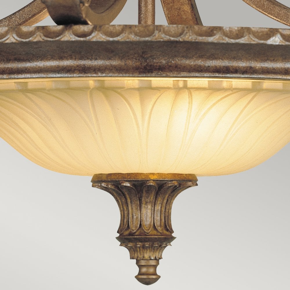 Stirling Castle Semi-Flush Light in British Bronze