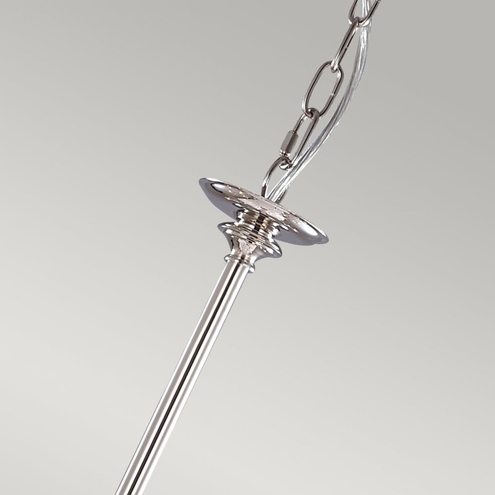 Finsbury Park Nine Arm Polished Nickel Chandelier