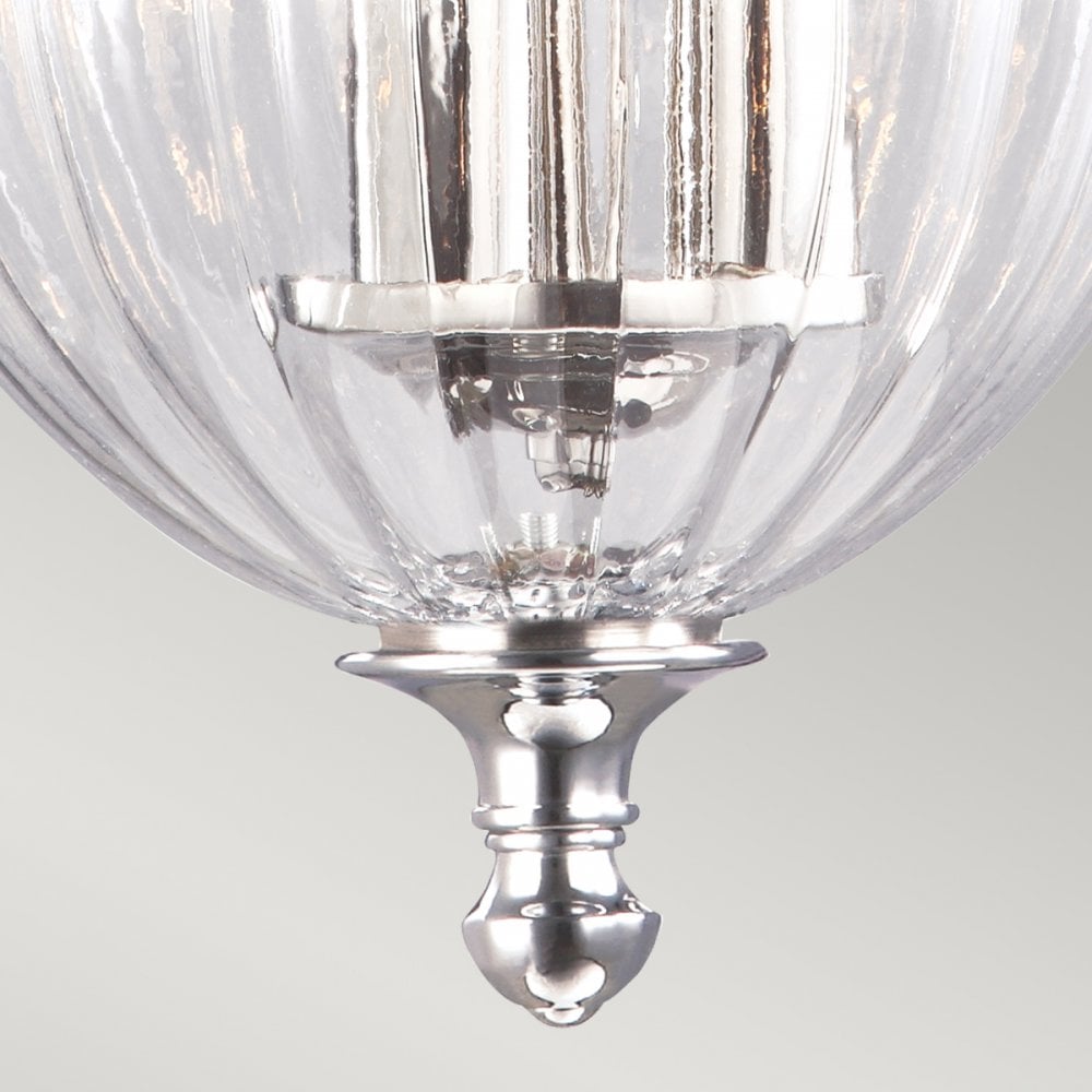 Finsbury Park Polished Nickel Small Ceiling Lantern