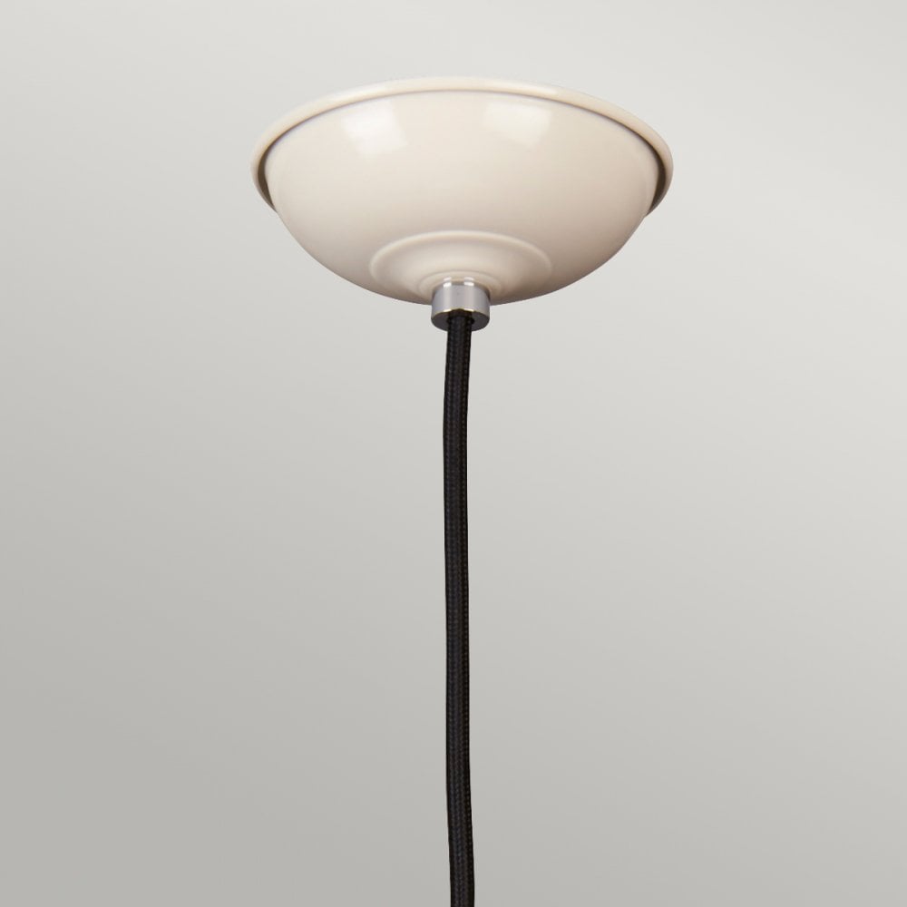 Franklin Diner Pendant Light in Oyster Cream