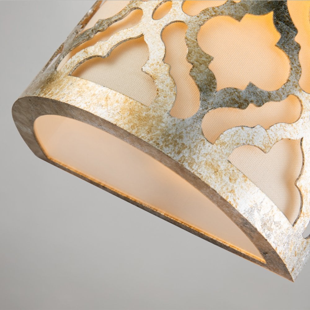 Arabella Single Wall Light in Distressed Gold