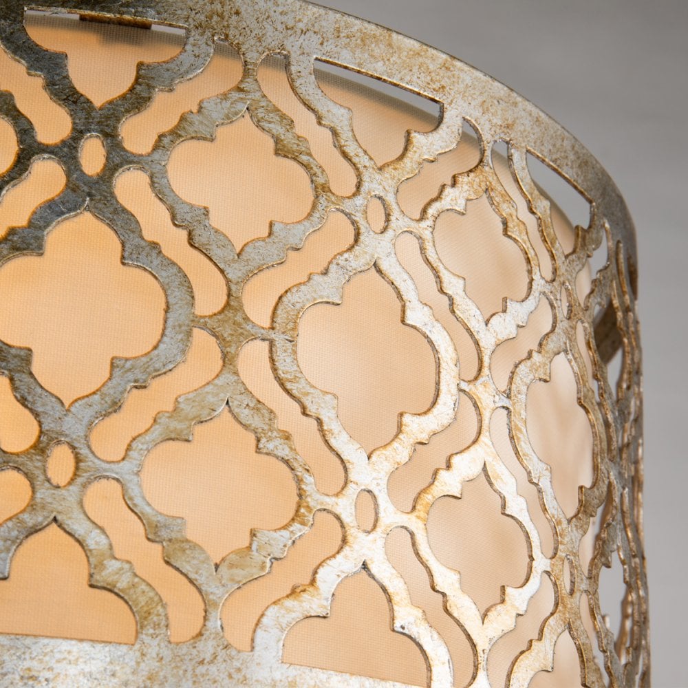 Arabella Flush Mount in Distressed Gold