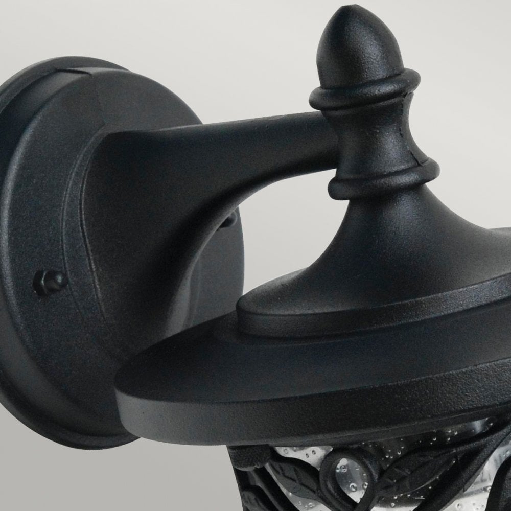 Burford 1 Light Wall Lantern in Black