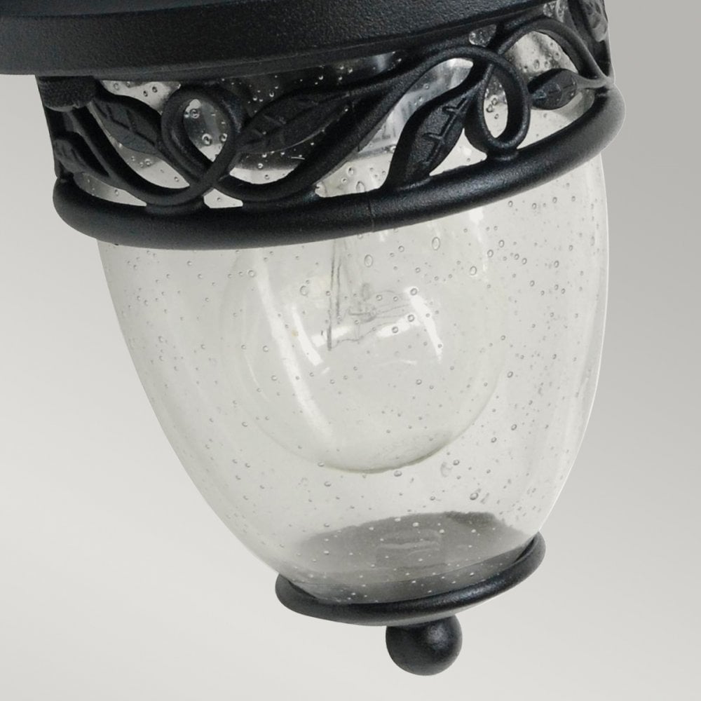 Burford 1 Light Wall Lantern in Black