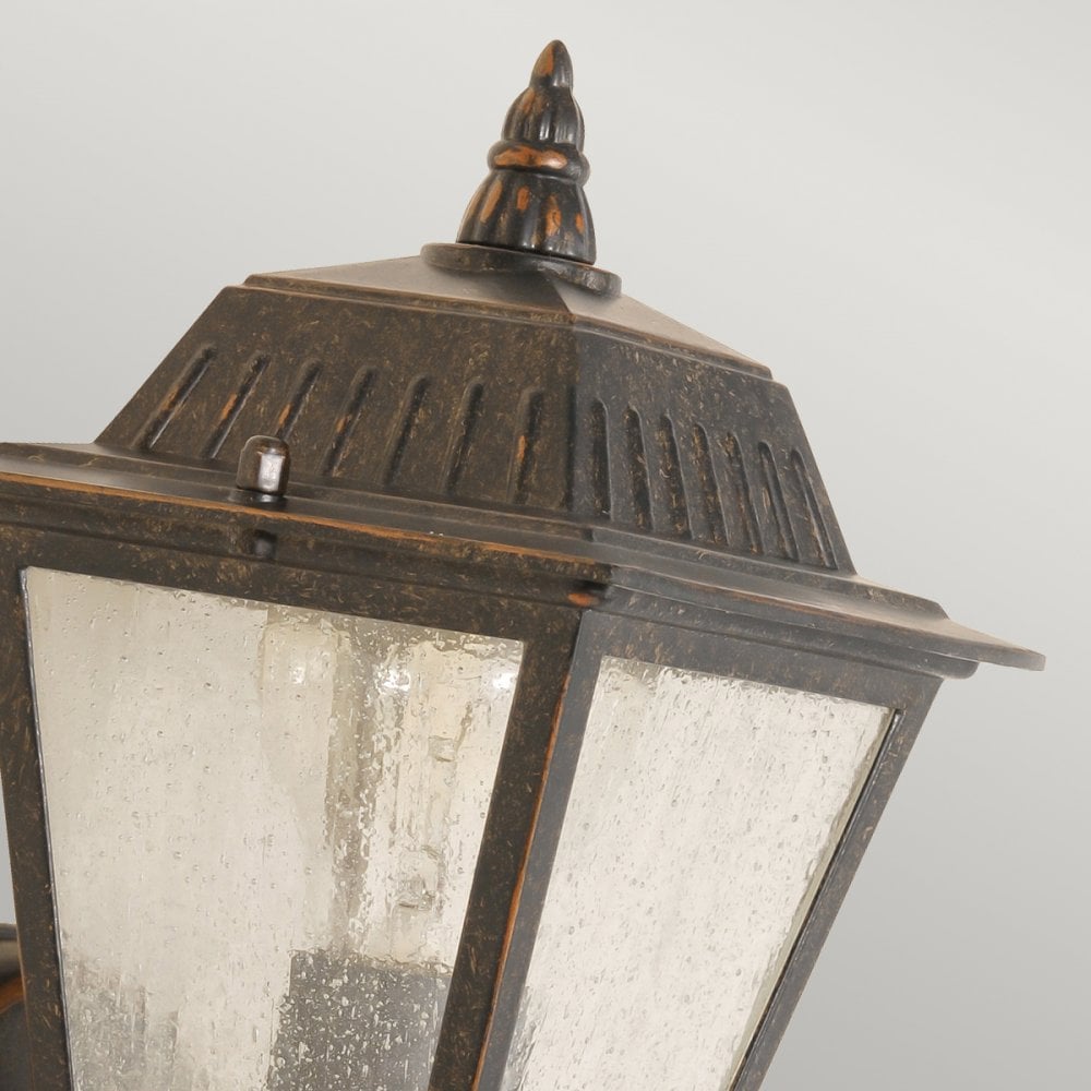 Highnam 1 Light Wall Lantern in Weathered Bronze