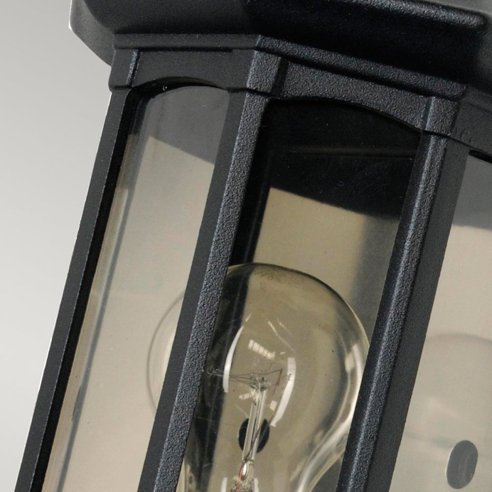 Newbury 1 Light Half Lantern in Black