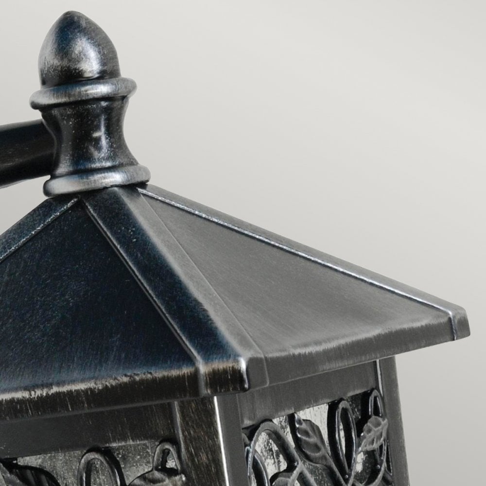 Winchcombe Outdoor IP44 Wall Lantern in Black-Silver