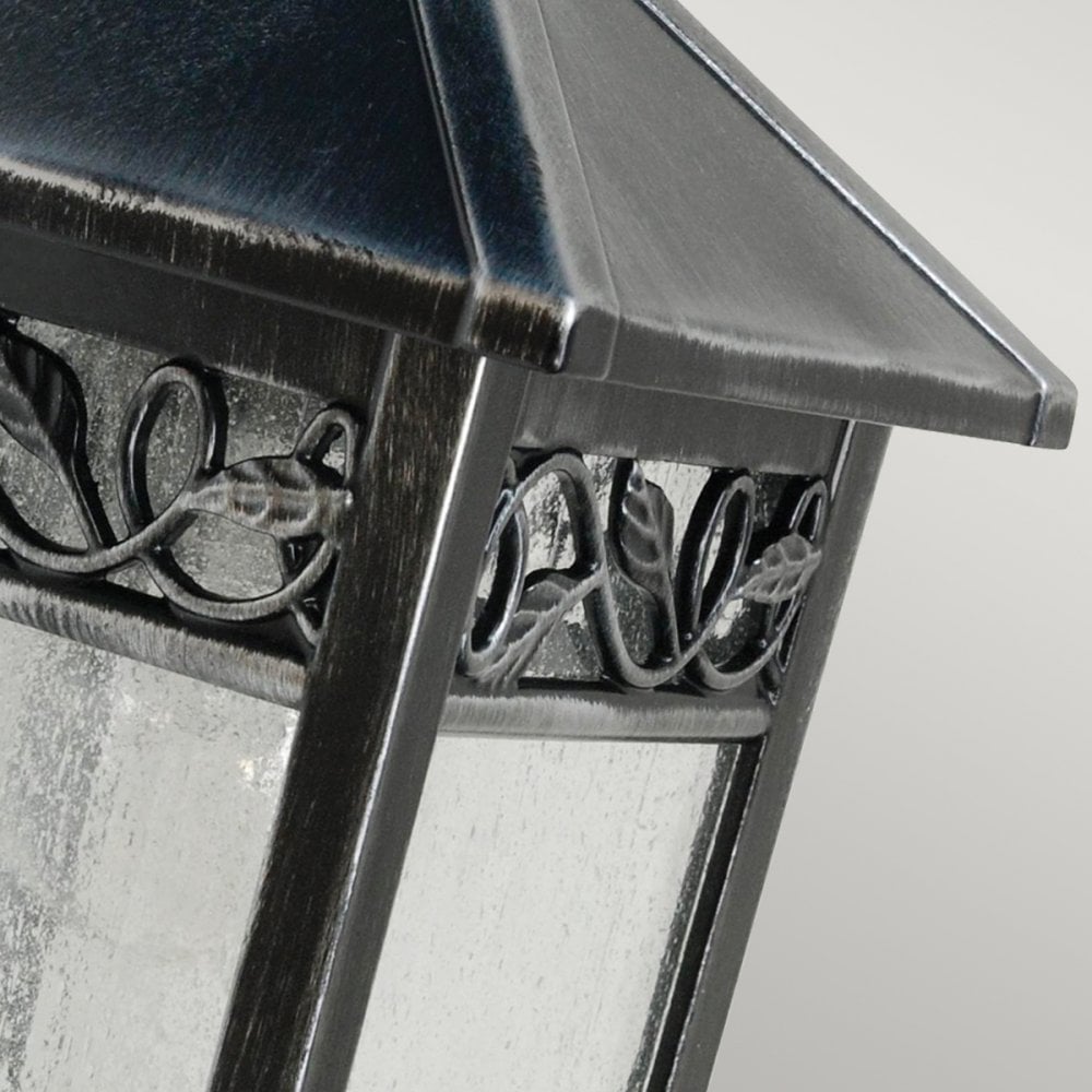 Winchcombe Outdoor IP44 Wall Lantern in Black-Silver