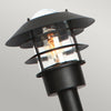 Helsingor Stainless Steel Exterior Bollard Light in Black