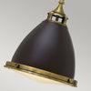 Amelia Medium Pendant in Buckeye Bronze & Restoration Bronze