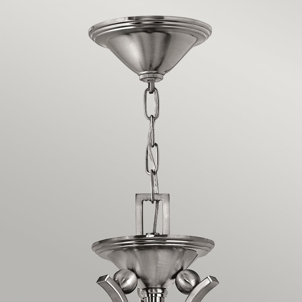 Bolla Five Light Chandelier in Brushed Nickel