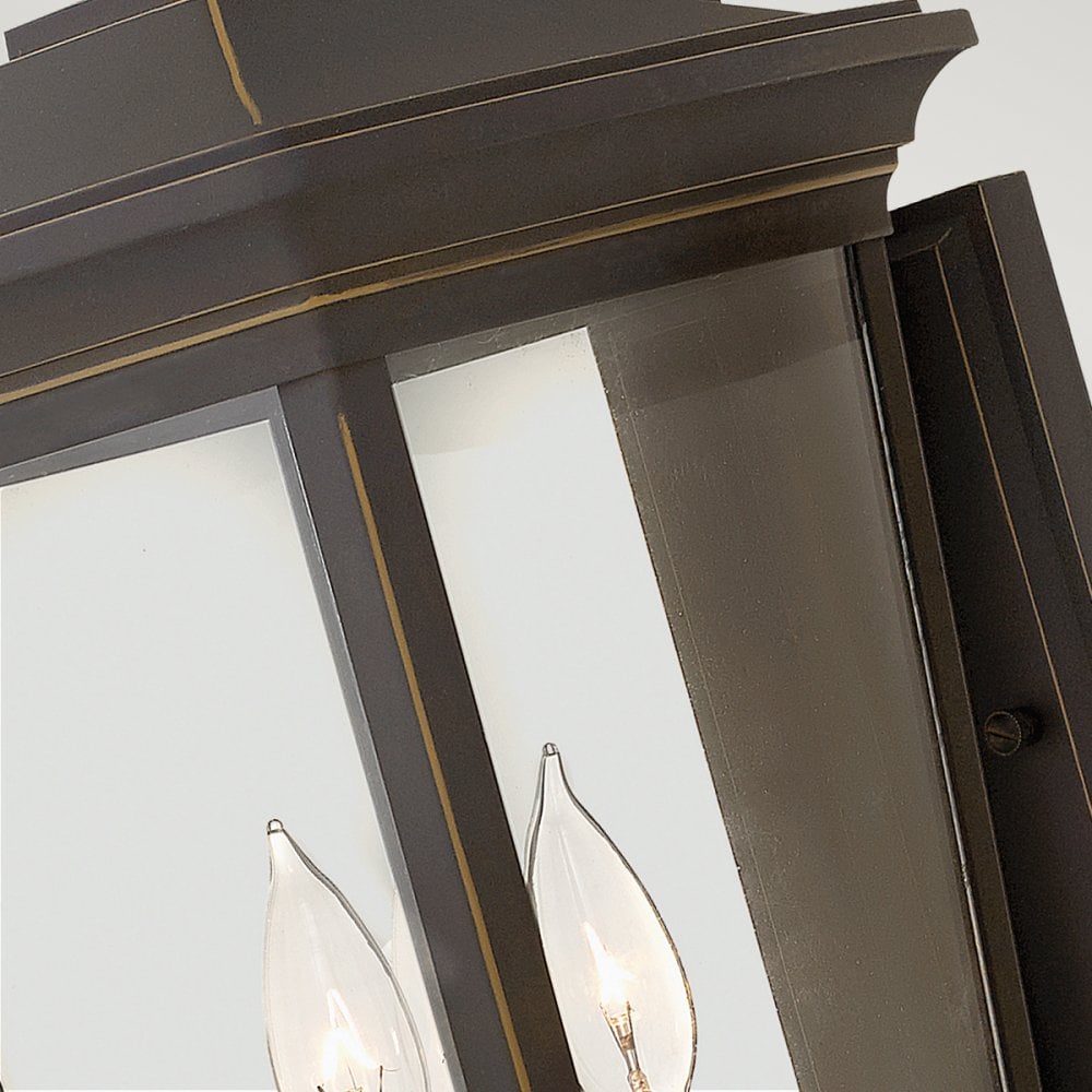 Bromley 3 Light Large Wall Lantern in Bronze